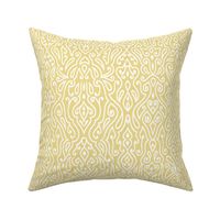 Boho Paisley Ikat Lemon Yellow Medium