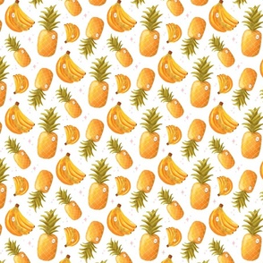 Banana_Pineapple_Pattern Tile