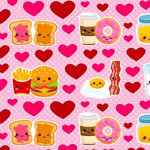 Happy Face Food and Heart Stickers for Peel and Stick Wallpaper  Crafts or Iron on Applique Patches