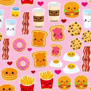 Small Happy Face Food Stickers for Peel and Stick Wallpaper Crafts Cut and Sew Applique Patches
