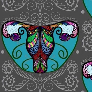 Colorful Uterus - medium grey