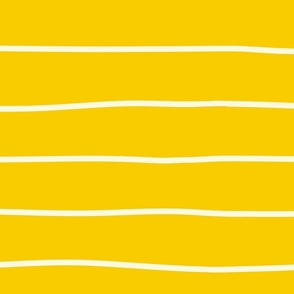 White stripes on Yellow - Large