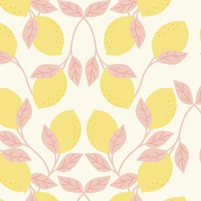 Lovely Lemons - yellow and pink