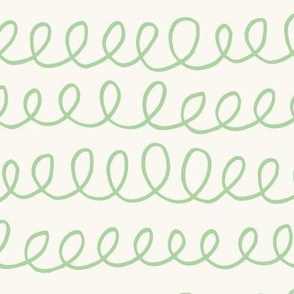 doodle waves green - medium