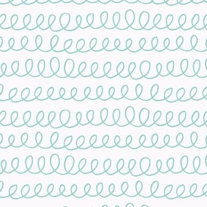 doodle waves teal - small