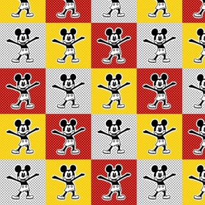 Classic Mickey 4x4 Sticker Patchwork Panels