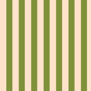 Green and soft pink stripe