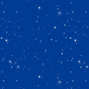 Night Sky Shining Stars True Blue