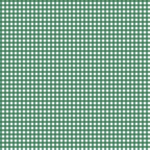 gingham check - cherry greens