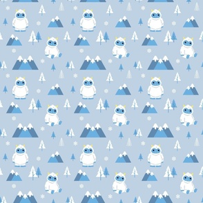 Cute Cryptid: The Yeti (Small) on Light Background