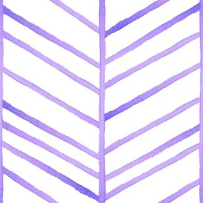 purple white herringbone / watercolor
