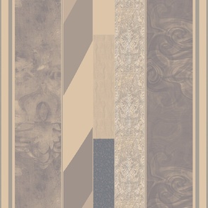 Vintage Vertical Textured Stripe - Wabi Sabi gradient 1