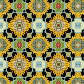 Folk art Sunflower Marigold