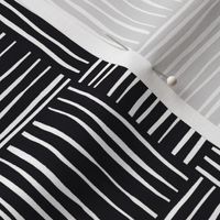 Geometric Stripes - Black & White