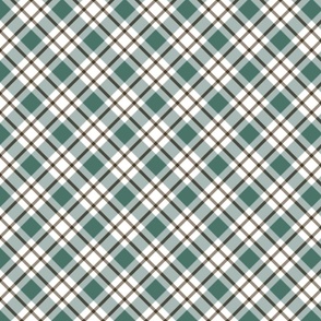  gray green checkered pattern on white diagonal