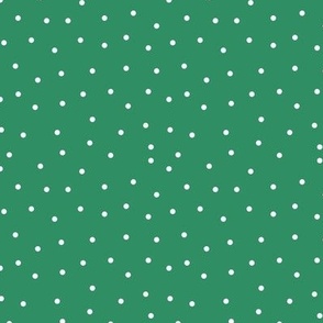 4x4 Small White spots dots on St Patricks Day green 