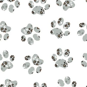 Leopard cheetah animal paws print-Medium scale