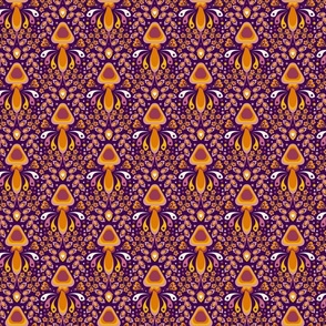 Mushroom Ogee (5") - purple, orange, pink (ST2024MO)