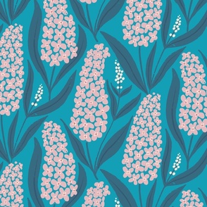 (L) Cottagecore Buddleia flowers // pink and blue