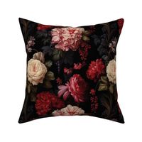 pink gothic floral rococo