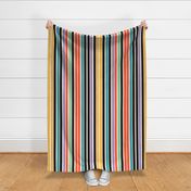 (L) Magic Stripes / 1960s Color Version / Large Scale or Wallpaper