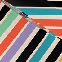 (L) Magic Stripes / 1960s Color Version / Large Scale or Wallpaper
