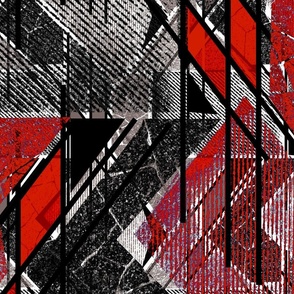Abstract black, red grunge pattern.