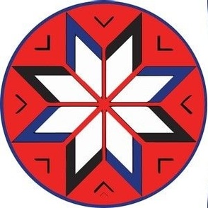 Star Quilt Medicine Symbol Wabanaki Confederacy Abenaki Culture Maliseet - Large