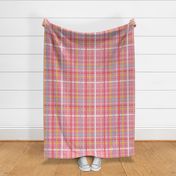 Classic plaid - Modern Heritage style Checks - Candy pink Gingham