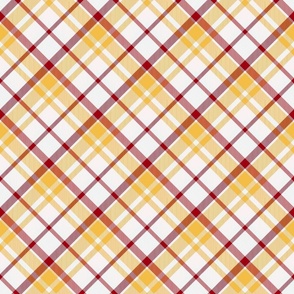 Chiefs Red Gold White Plaid