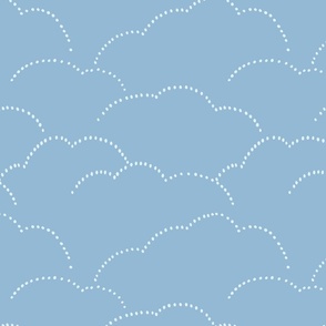 Clouds Blue - Medium