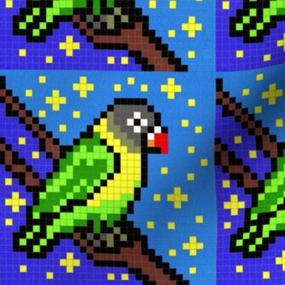 Lovebird Pixel Painting