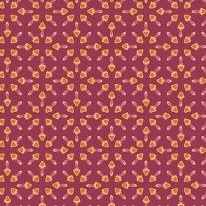 Mushrooms All Over (2") - pink, orange, burgundy (ST2024MAO)