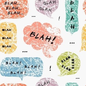 Blah-Blah-Blah Speech Bubbles