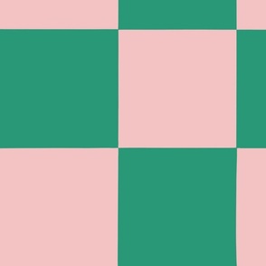 Pink and Green Checkered Pattern