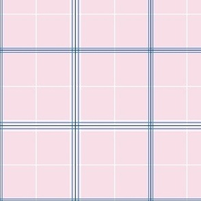 Taylor Check - 3237 medium // baby pink, blue and white