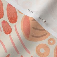 Retro Floral-Peach Fuzz Pantone