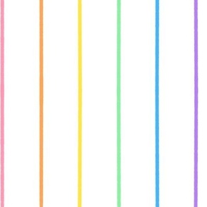 Pastel Rainbow Vertical Stripe