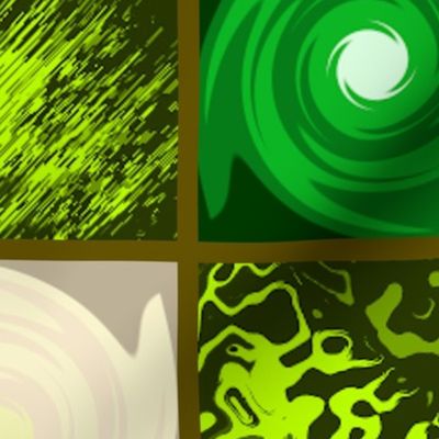 (XXL) Rainforest Biome Abstract Wallpaper Design