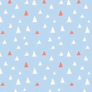 Triangles Red  White and Blue - Small