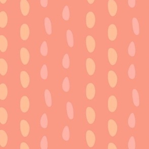 Rain drops, Stack O birds, dots, Peach Fuzz Pantone2024 colors, stormy