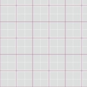 Taylor Check - 3239 small // gray pink and white