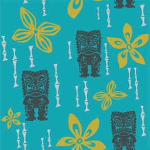 Retro Tiki Wallpaper