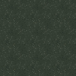 Polka Dot Speckled Green Black White (Small Scale)