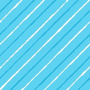 Diagonal stripes - Jagged lines - Blue