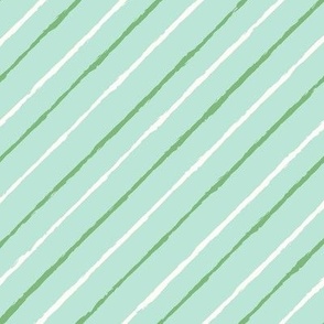Diagonal stripes - Jagged lines - Green