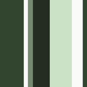 Dark Green Mint White Stripe (Large Scale)
