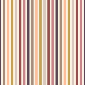 Peach Fuzz Stripes  - Multi 6"