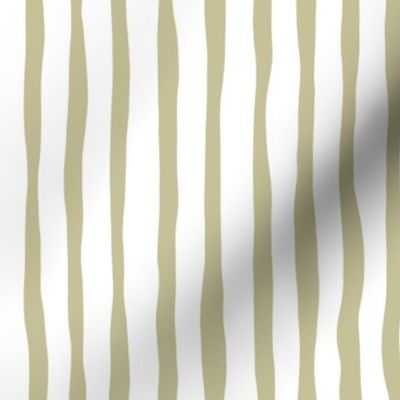 Irregular Stripes - Sand & White