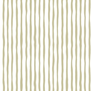 Irregular Stripes - Sand & White